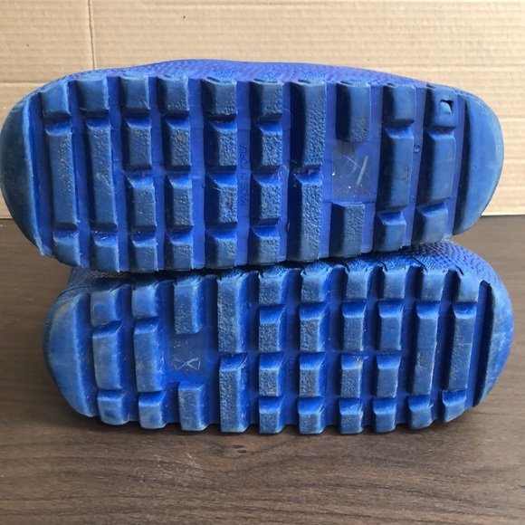 Vintage Men's Moon Boots Blue with Stripe Size 5/6 Made in Korea - Picture 11 of 13